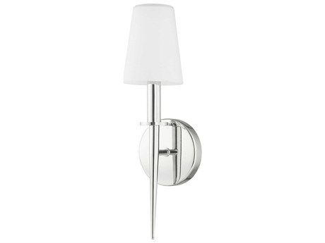Livex Lighting Witten 1-Light Polished Chrome Glass Wall Sconce