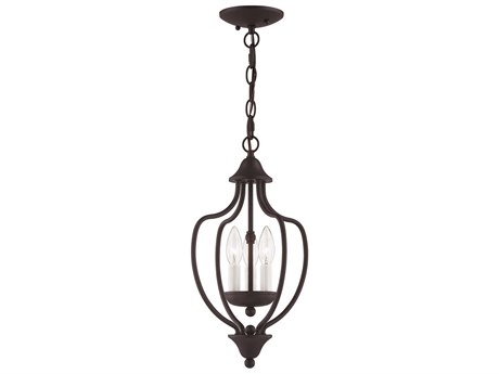 Livex Lighting Home Basics 3-Light Bronze Mini Pendant