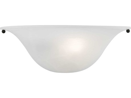 Livex Lighting Wynnewood 1-Light Black Glass Wall Sconce