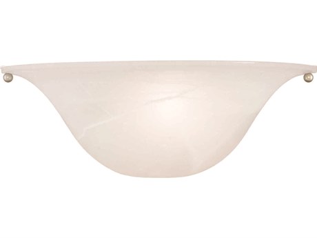 Livex Lighting Wynnewood 1-Light Painted Satin Nickel Glass Wall Sconce