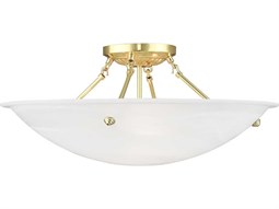 Meyda 2-Light Brown Glass Semi Flush Mount | MY188106