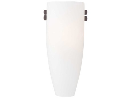 Livex Lighting Coronado 1-Light Bronze Brushed Nickel Glass Wall Sconce