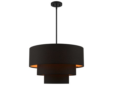 Livex Lighting Sentosa 4-Light Black Tiered Pendant
