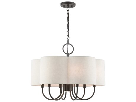Livex Lighting Solstice 7-Light English Bronze Candelabra Chandelier