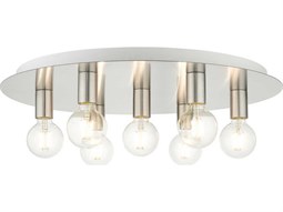 Meyda Easton 3-Light Steel Semi Flush Mount | MY247884