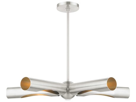 Livex Lighting Novato 5-Light Brushed Nickel Chandelier