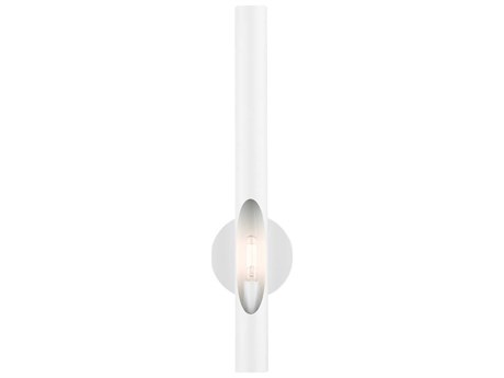 Livex Lighting Acra 1-Light Shiny White Wall Sconce