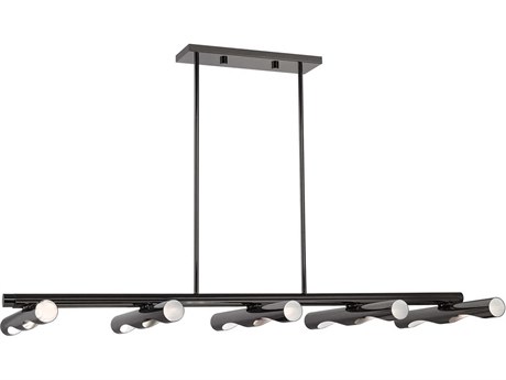 Livex Lighting Acra 10-Light Black Chrome Island Pendant