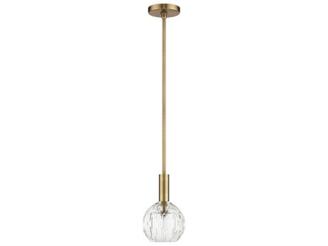 Livex Lighting Whitfield 1-Light Natural Brass Mini Pendant