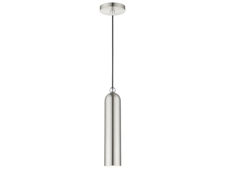 Livex Lighting Ardmore 1-Light Brushed Nickel Cylinder Mini Pendant