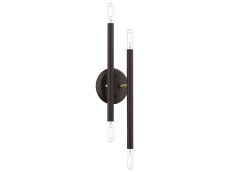 Livex Lighting Soho 4-Light Bronze Antique Brass Wall Sconce