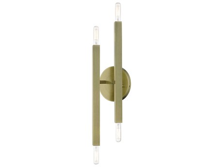 Livex Lighting Monaco 4-Light Antique Brass Wall Sconce