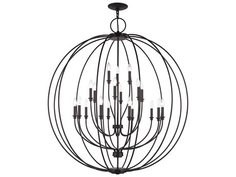 Livex Lighting Milania 19-Light Bronze Chandelier