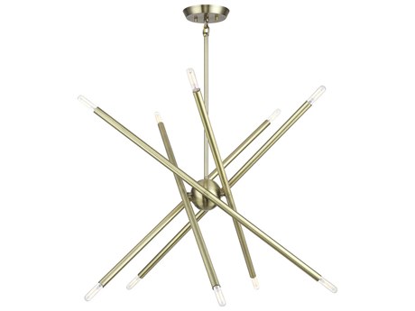 Livex Lighting Soho 10-Light Antique Brass Chandelier