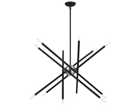 Livex Lighting Soho 12-Light Black Chandelier