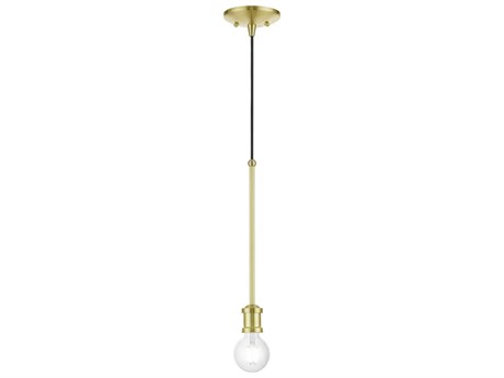 Livex Lighting Lansdale 1-Light Satin Brass Mini Pendant