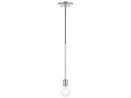 Livex Lighting Lansdale 1-Light Brushed Nickel Mini Pendant