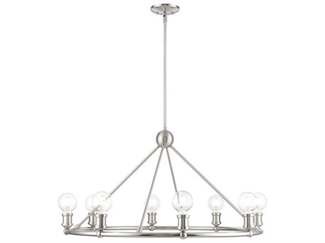 Livex Lighting Lansdale 8-Light Brushed Nickel Chandelier