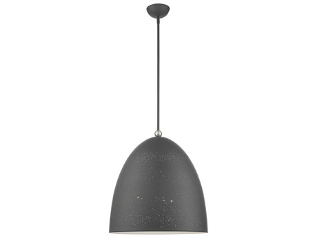 Livex Lighting Arlington 3-Light Scandinavian Gray Brushed Nickel Bell Pendant
