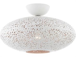 Meyda Gothic 3-Light Black Crystal Semi Flush Mount | MY130636