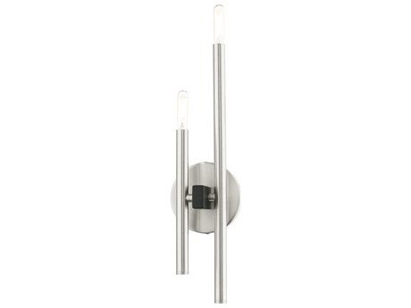 Livex Lighting Denmark 2-Light Brushed Nickel Wall Sconce