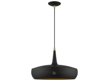 Livex Lighting Banbury 1-Light Black Antique Brass Dome Pendant