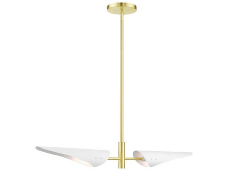 Livex Lighting Capistrano 2-Light Satin Brass Island Pendant