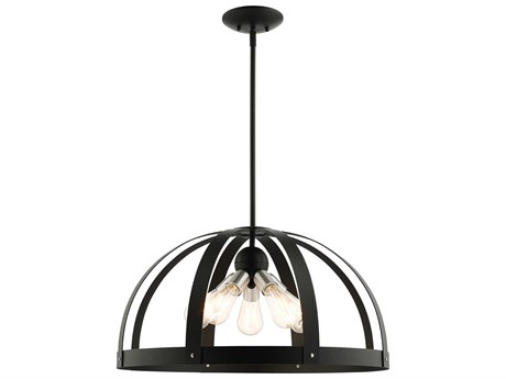 Livex Lighting Stoneridge 5-Light Textured Black Pendant