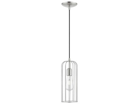 Livex Lighting Glenbrook 1-Light Brushed Nickel Mini Pendant