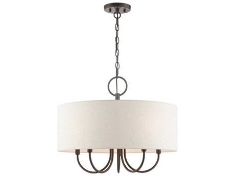 Livex Lighting Blossom 5-Light English Bronze Drum Chandelier