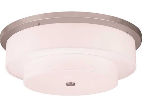 Livex Lighting Meridian 5-Light Brushed Nickel Drum Flush Mount
