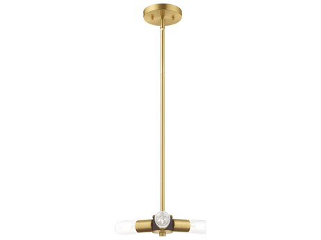 Livex Lighting Copenhagen 3-Light Satin Brass Mini Pendant