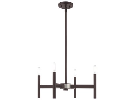 Livex Lighting Copenhagen 4-Light Bronze Chandelier