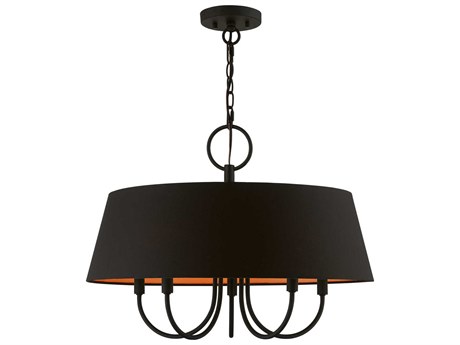 Livex Lighting Palma 5-Light Black Candelabra Empire Chandelier