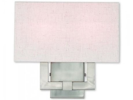 Livex Lighting Meridian 2-Light Brushed Nickel Wall Sconce