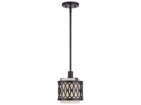 Livex Lighting Vistaview 1-Light English Bronze Mini Pendant