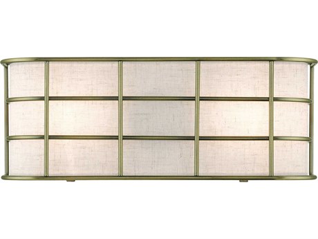 Livex Lighting Blanchard 2-Light Antique Brass Wall Sconce