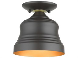 Currey & Company Tetterby 1-Light Natural Black Brown Drum
