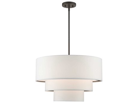 Livex Lighting Carrington 4-Light Bronze Tiered Pendant