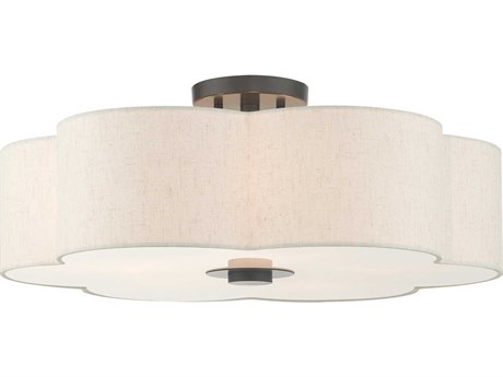 Livex Lighting Solstice 5-Light English Bronze Semi Flush Mount