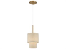 Meyda 1-Light Wrought Iron Black Glass Cylinder Mini Pendant