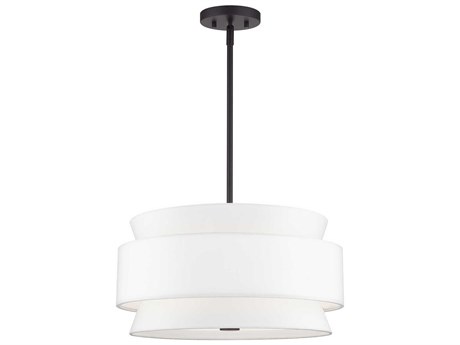 Livex Lighting Fontana 4-Light Bronze Drum Pendant