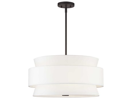 Livex Lighting Fontana 5-Light Bronze Drum Pendant