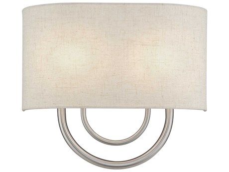 Livex Lighting Stratton 2-Light Brushed Nickel Wall Sconce