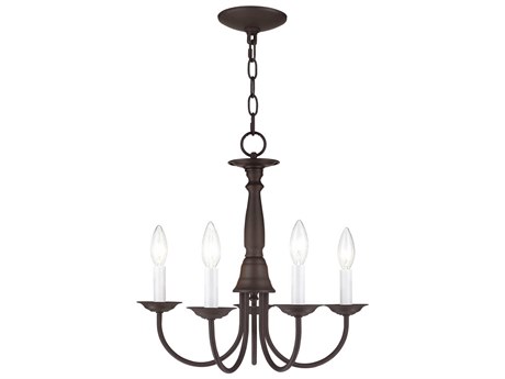 Livex Lighting Home Basics 5-Light Bronze Candelabra Chandelier