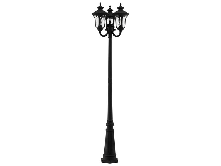 Livex Lighting Oxford 3-Light Outdoor Post Black 2