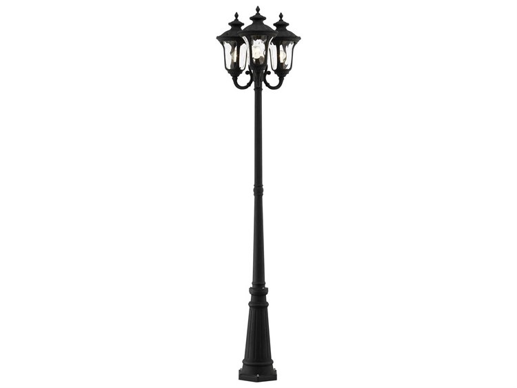 Livex Lighting Oxford 3-Light Outdoor Post Black 4