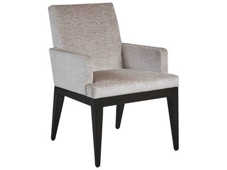 Lexington Zanzibar Gray Upholstered Arm Dining Chair