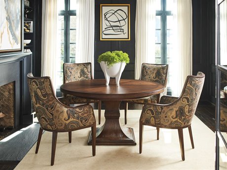 Lexington Silverado Walnut Wood Dining Room Set
