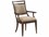 Lexington Silverado Walnut Wood Brown Upholstered Arm Dining Chair  LX01074088101